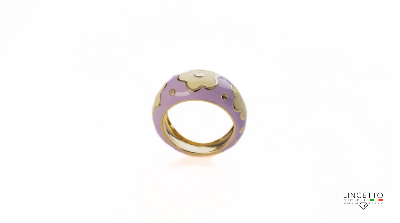 LAVENDER-YELLOW RING