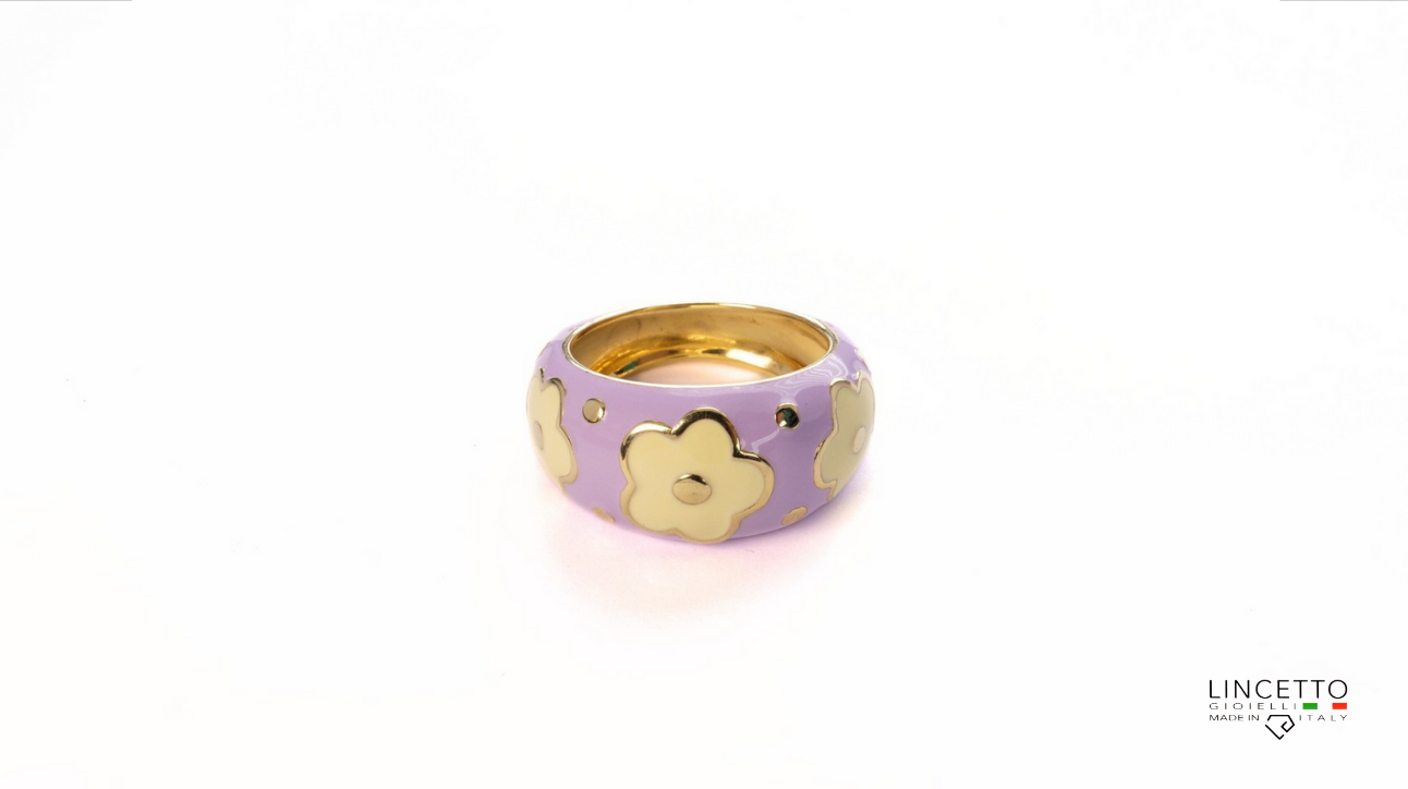 LAVENDER-YELLOW RING