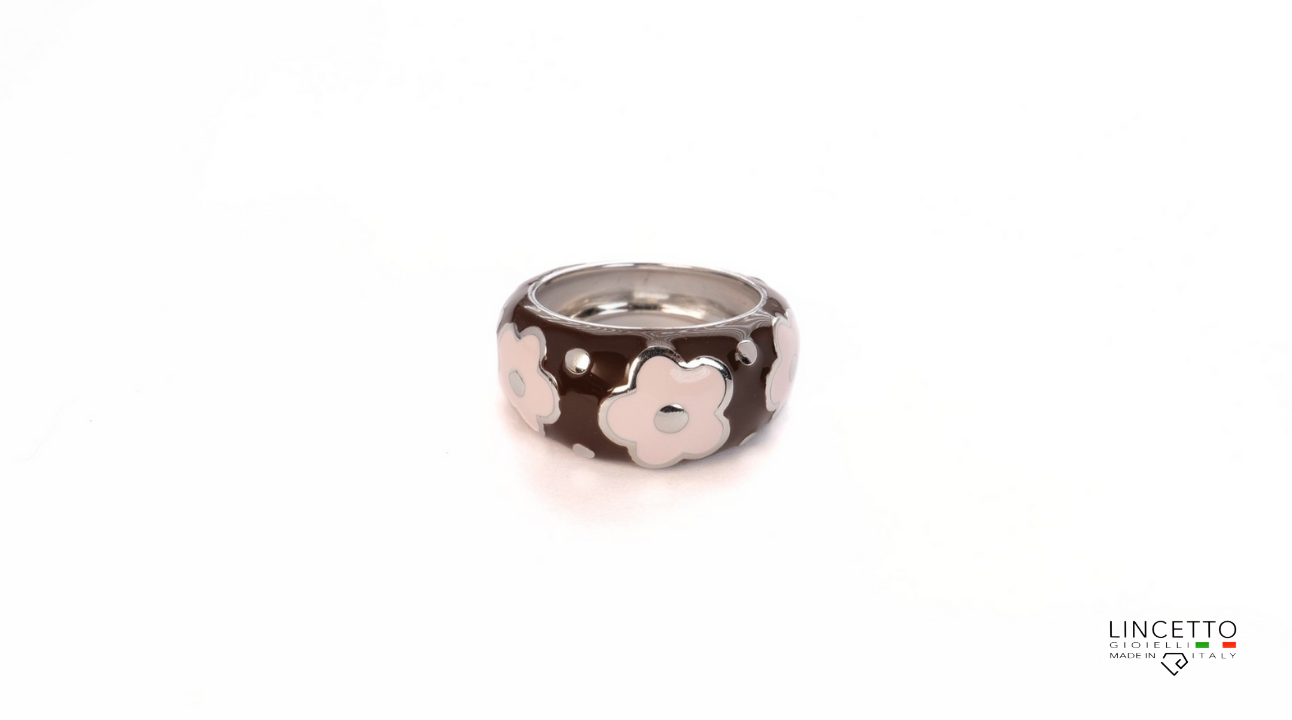 BROWN-ANTIQUE PINK RING