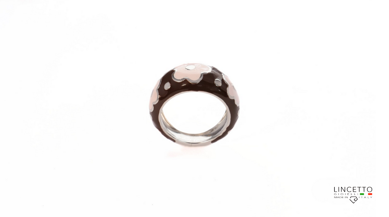 BROWN-ANTIQUE PINK RING