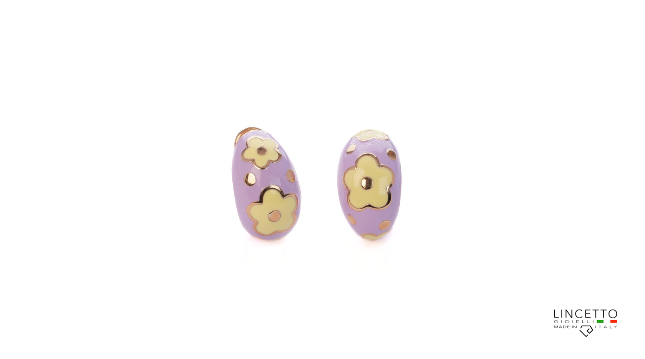 LAVENDER-YELLOW EARRING
