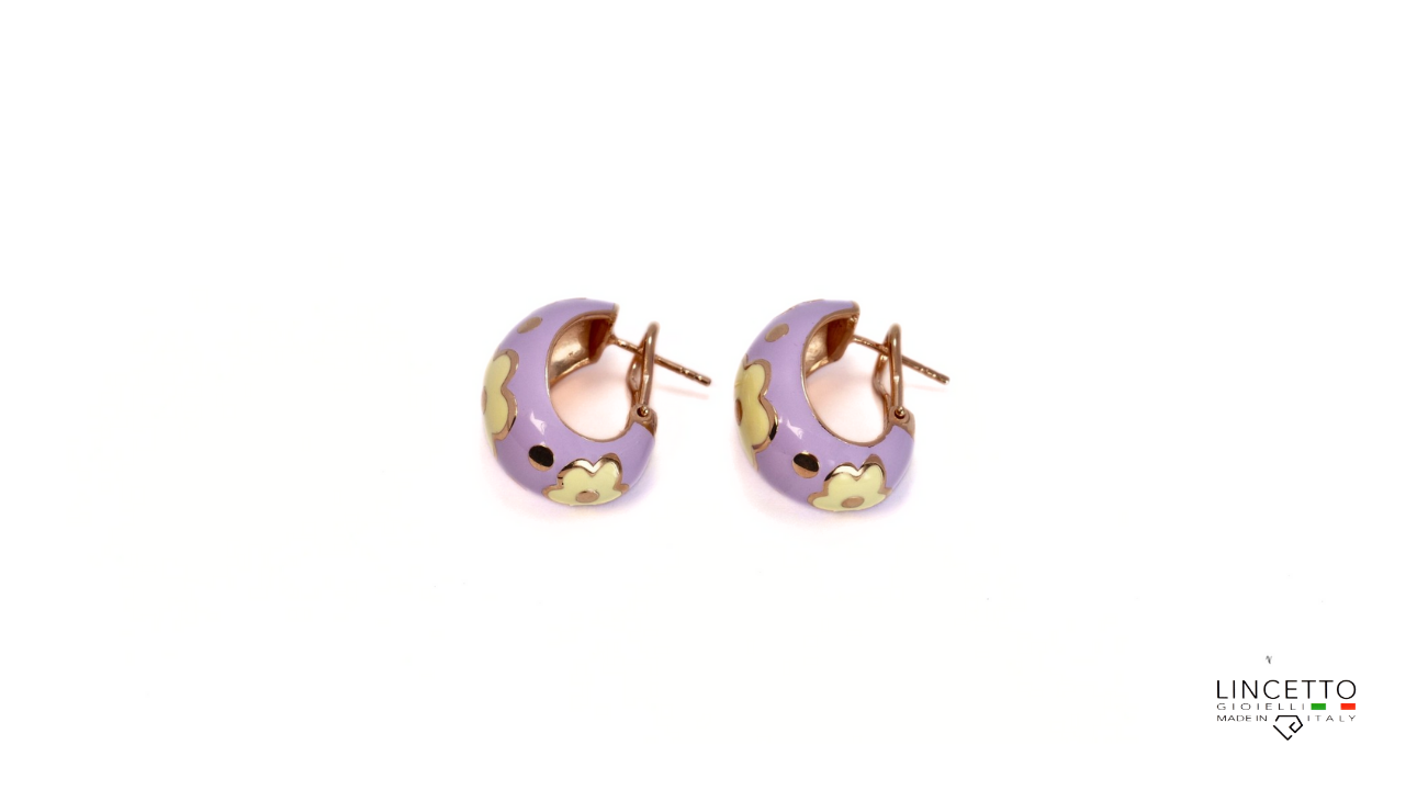 LAVENDER-YELLOW EARRING