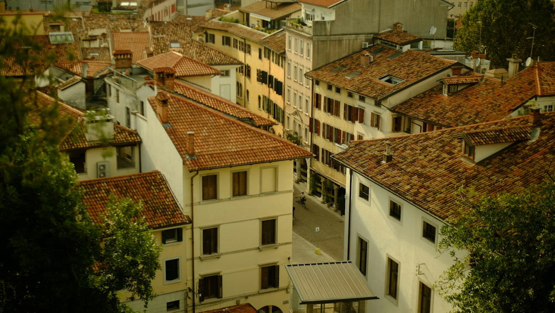 a view of a city from a high point of view