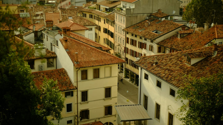 a view of a city from a high point of view
