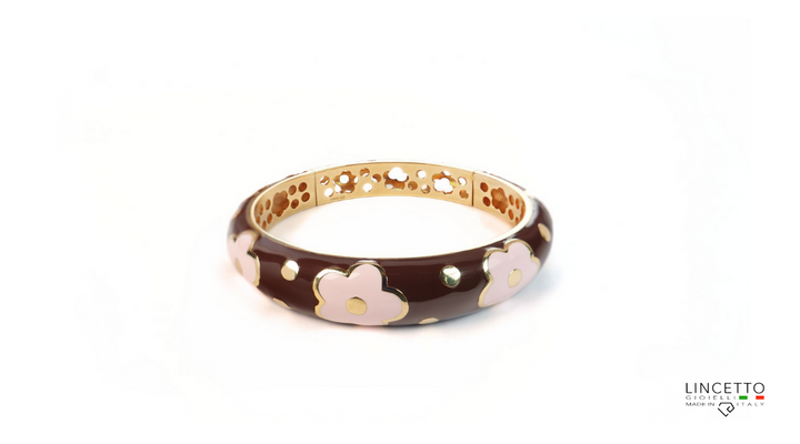 SCHIAVA FLORA MARRONE-ROSA ANTICO