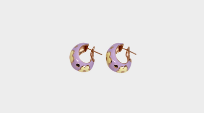 LAVENDER-YELLOW EARRING