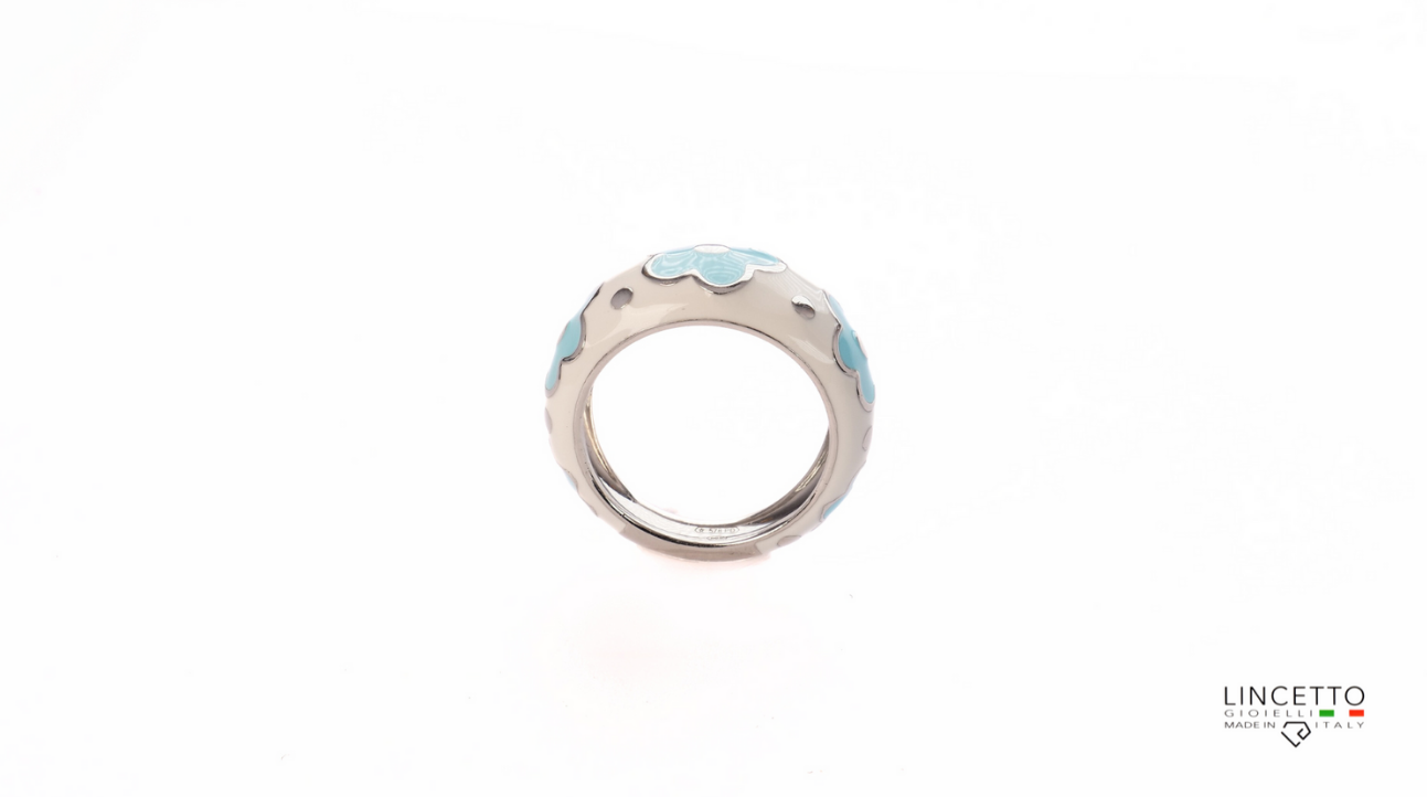 WHITE-BLUE RING