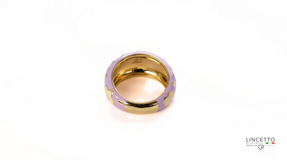 LAVENDER-YELLOW RING