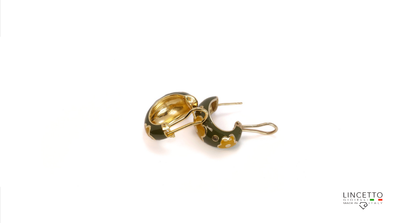 ORECCHINO FLORA VERDONE-OCRA