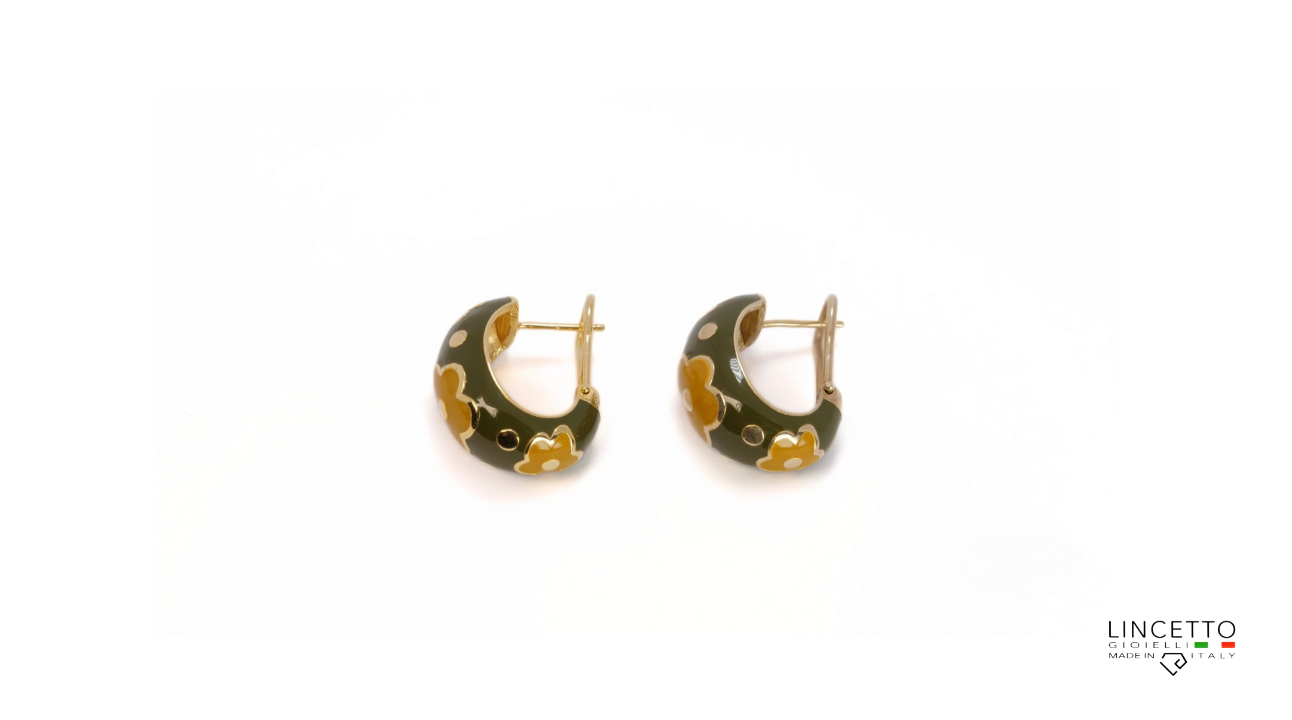 ORECCHINO FLORA VERDONE-OCRA
