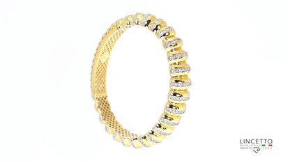 Schiava Riccio con pietre bianche